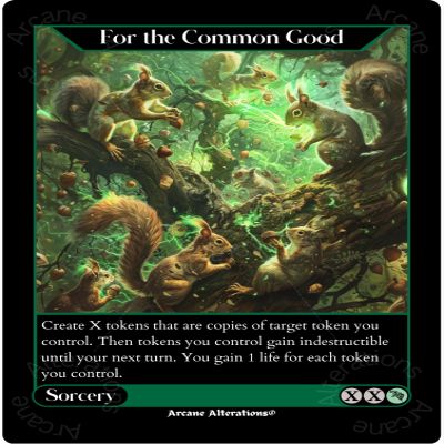 for The Common Good Altered Art Custom Proxy Card