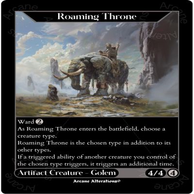 Roaming Throne Altered Art Custom Proxy Cards