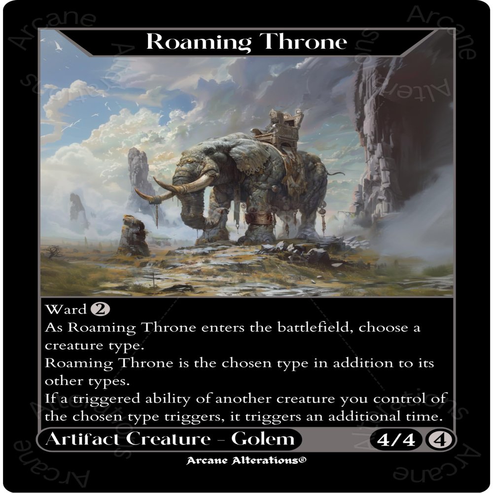Roaming Throne Altered Art Custom Proxy Cards