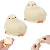 2pcs Handmade Chick Squeeze Toys Ultra Soft Squishy Fidget Toys Silicone Squishies Toys for Stress Relief ( Chicken ) (2pcs) view 1