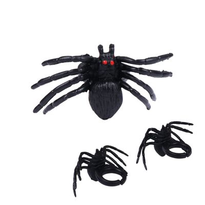 HOOTNEE 20pcs Spider Plastic for Halloween Open Style Plaything Reusable Decorations for Parties Festivals and Bars Fun Cosplay Ornaments