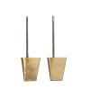 1Pair 1/200 Scale Model Modern Destroyers Copper Steering Rudder Dia 2mm Height 37/42mm Stainless Steel Rudder Rod for RC Boat(Type 1) view 2