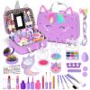 Heaning Kids Washable Makeup Girl Toys - Real Make up Set for Kid Children Princess Dress Up Pretend Play Christmas Birthday Gifts Toys for Girls 3 4 5 6 7 8 9 10 11 12 Year Old view 1