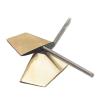 1Pair RC Boat 1/350 1/260 1/200 051C 051B RC Model Ship Steering Rudder Copper Sheet+Dia 1.5mm/2mm Stainless Steel Rod Assembly Parts(200 051C 051B) view 1