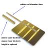 1PCS RC Waterproof Brass Steering Rubber with Rod Dia 4mm Sleeve Height 30/40/50/60mm for 8960 Flat Civilian Ship Model(Sleeve Height 35mm) view 3