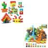 128PCS Magnetic Blocks for Toddlers Toys, Magnetic Blocks-Build Dinosaur Magnet World Set for Boys & Girls t Kids Toys Gift view 1