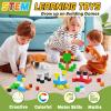 128PCS Magnetic Blocks for Toddlers Toys, Magnetic Blocks-Build Dinosaur Magnet World Set for Boys & Girls t Kids Toys Gift view 3
