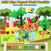 128PCS Magnetic Blocks for Toddlers Toys, Magnetic Blocks-Build Dinosaur Magnet World Set for Boys & Girls t Kids Toys Gift view 4