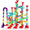 197Pcs Marble Run,Marble Maze Game Construction Building Blocks Toys for Kids,Marbles Track Race Set Educational Learning Toy Gift for Boys Girls(147Parts+50Glass Marbles) view 1