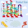 197Pcs Marble Run,Marble Maze Game Construction Building Blocks Toys for Kids,Marbles Track Race Set Educational Learning Toy Gift for Boys Girls(147Parts+50Glass Marbles) view 2