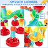 197Pcs Marble Run,Marble Maze Game Construction Building Blocks Toys for Kids,Marbles Track Race Set Educational Learning Toy Gift for Boys Girls(147Parts+50Glass Marbles) view 4