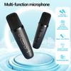 Kinglucky Mini Karaoke Machine for Kids, 2025 TOP Birthday Gifts Ideas for 3-12 Year Old Girls, Christmas Party Gifts Kids' Personal Video Players Accessories with 2 Wireless Microphones - Black view 3