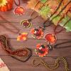 Knitgrip 40 Pieces Thanksgiving Turkey Beads Necklaces Bulk Turkey Pendant Beads Necklaces 32 Inch Party Holiday Pendants for Wedding Birthday Winter Christmas Party Decorations view 2