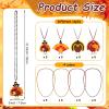 Knitgrip 40 Pieces Thanksgiving Turkey Beads Necklaces Bulk Turkey Pendant Beads Necklaces 32 Inch Party Holiday Pendants for Wedding Birthday Winter Christmas Party Decorations view 4