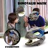 furlinkhm Dino Mask for Kids,Moving Jaw Dinosaur Open Mouth Halloween Animal Costumes Party Latex Mask for Costume Party Christmas Halloween view 2