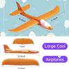 Tivcck 4 Pack LED Light Airplane Toys,17.5" Large Throwing Foam Plane,LED Foam Glider Planes,2 Flight Mode Glider Planes,Airplane Flying Toys for Kids Birthday Gift Outdoor Sport view 2