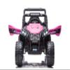 12V Kids Ride on Truck Car, Electric Off-Road UTV Truck with Remote Control, LED Light, Spring Suspension, AUX Port, Electric Car for Kids Aged 3-7 Years, Pink view 3