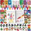 BenLouis Christmas Party Favors for Kids Xmas Classroom Gifts Prize Stockings Filler Coloring Books Bulk for Students Kids Crafts Holiday School Goodie Bag Stuffer12Set Gingerbread view 1