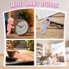 4 Inch Mini Baby Dolls Lifelike Realistic Baby Dolls with Handmade Washable Clothes Cute Tiny Babies Gifts for Toddlers Girls Kids 3 and up Birthday Graduation Baby Shower (Homey Style)-4 PCS view 3