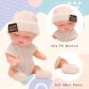 4 Inch Mini Baby Dolls Lifelike Realistic Baby Dolls with Handmade Washable Clothes Cute Tiny Babies Gifts for Toddlers Girls Kids 3 and up Birthday Graduation Baby Shower (Homey Style)-4 PCS view 4