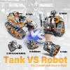 5 in 1 STEM Building Toys with LED Light, APP & Remote Controlled Cars Building, Robot/Tank/Bulldozer 552 Pcs, DIY Rechargeable Building Kit for Boys Girls, Science Learning Gifts for Age 6-12+ Year view 2