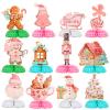 Cholemy 12 Pcs Honeycomb Centerpieces Christmas and Hanukkah Party Centerpieces Table Decorations for Xmas and Hanukkah Party Supplies view 1