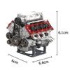 EnuoChbuild V8 Engine Kit That Runs, 3D Printed Functional Supercharged V8 Engine for Ax90104 Scx10 Capra Vs4-10 Pro/Ultra Model Car, MAD DIY Assembly V8 Engine That Works - Kit Version view 4
