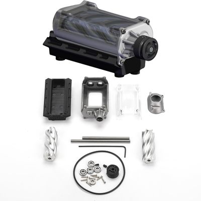 EnuoChbuild V8 Supercharger Model with Metal Moving Parts, MAD RC 1:10 Scale Supercharger Model for V8 Engine