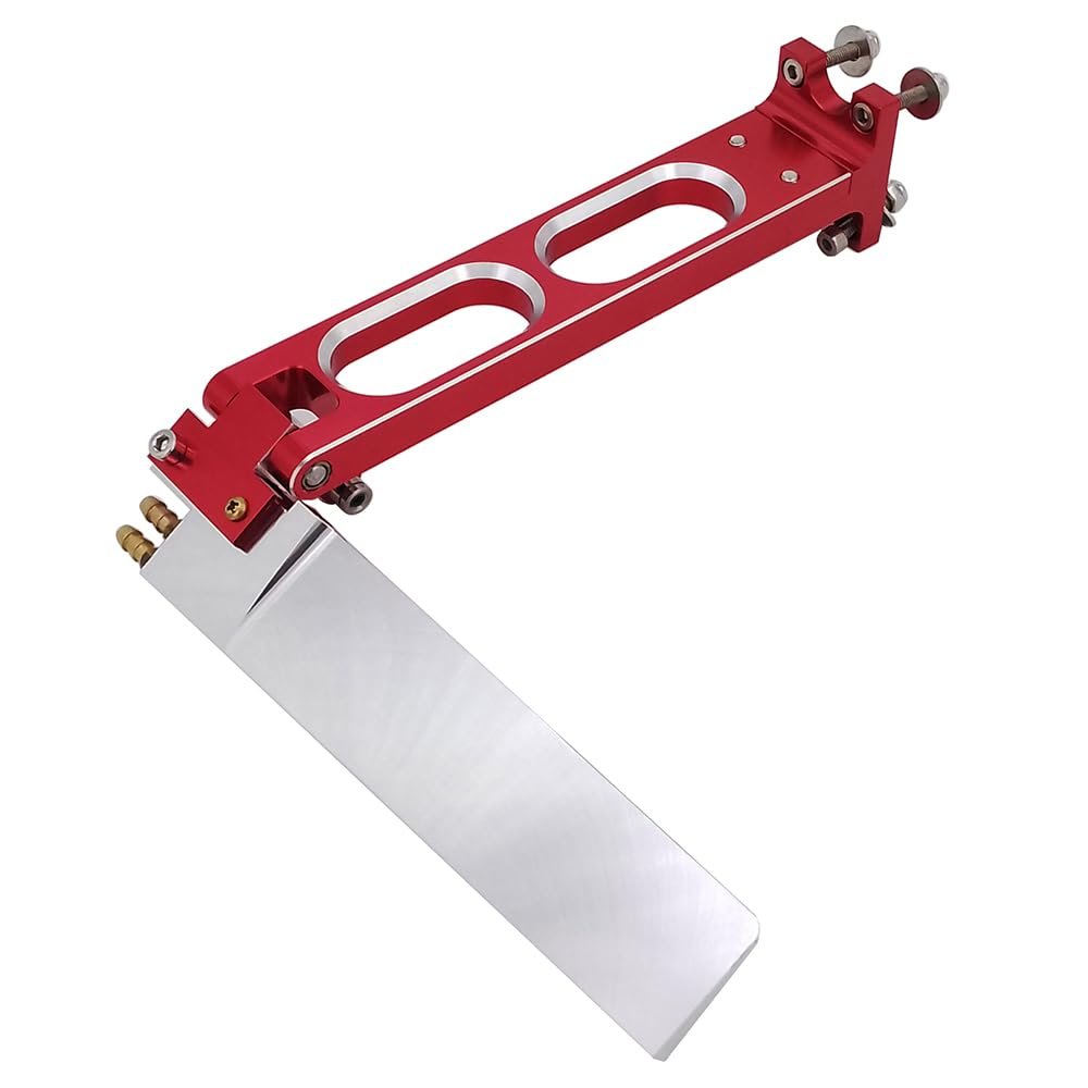 KEEYOODOK 190x160mm RC Boat Rudder Dual Water Pickup Rudder for Gasoline Nitro RC Speed Boat Mono VEE Oval Boat (Size 190x160mm)