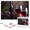 1000 Piece Jigsaw Puzzles for Adults Challenging Puzzle Wooden Picture Puzzle Personalized Custom Grape Wine Wood Puzzle for Family Game Nights Gifts 29.5x19.7 inches Puzzle view 1