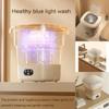 2 In 1 Apartment Washers 31x31x31.5cm Foldable Small Washing Machine Space Saver 9L Capacity Travel Washing Machine For Cleaning Sock, Underwear, Clothes(Khaki) view 4
