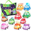 Lemofix Toy Cars for 1 Year Old: 10 Pack Cute Vehicle with Playmat for 1 2 Year Old Boy Birthday Gift - Baby Toys 12-18 Months view 1