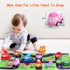 Lemofix Toy Cars for 1 Year Old: 10 Pack Cute Vehicle with Playmat for 1 2 Year Old Boy Birthday Gift - Baby Toys 12-18 Months view 2