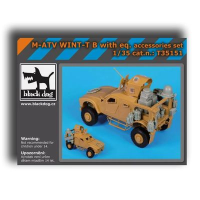 Black Dog T35151 1/35 M-ATV WINT-T B with Equip.Accessories Set for Panda