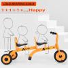 Ageliya Kids Tandem Tricycles for 3-5 Year olds, Preschool Pedal Trike for Group Yard Play, Sturdy Metal Frame,Solid Rubber Tires, Ideal for Outdoor Daycare Playground Kindergarten Joyride view 4