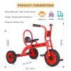 Preschool Kids Tricycles for 5-7 Year olds, Durable Pedal Trike for Boy Girl, Sturdy Metal Frame, Solid Rubber Tires, Ideal Daycare Kindergarten Joyride & Elementary Outdoor Playground Equipment view 4