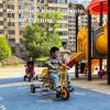 Ageliya Tandem Tricycles for Kids 5-7 Year Olds, 2 Seater Preschool Pedal Kids' Trike with Solid Rubber Tires & Sturdy Metal Frame, Elementary School Daycare Kindergarten Outdoor Playground Equipment view 3