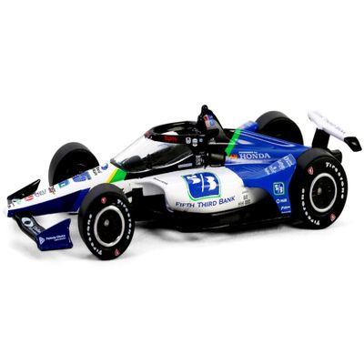 #15 Graham Rahal Fifth Third Bank Rahal Letterman Lanigan Racing Series (2024) 1/64 Diecast Model Car by Greenlight 11610