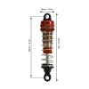 2 Pcs 76mm RC Car Hydraulic Shock Absorber Aluminium Alloy Oil Shock Damper for SCY 16101 16102 16103 16201 1/16 RC Car (Red view 3