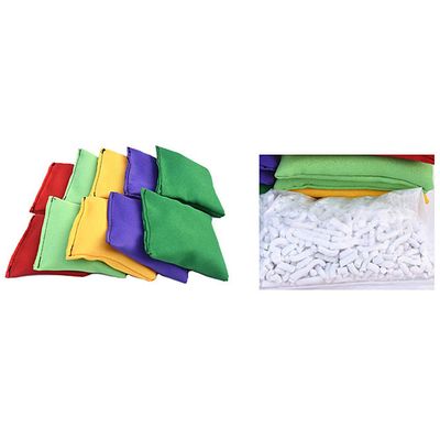 10Pcs Nylon Bean Bags Fun Sports Toss Game for Kids and Adults, EcoFriendly Material, for Carnival Activities (As Shown)