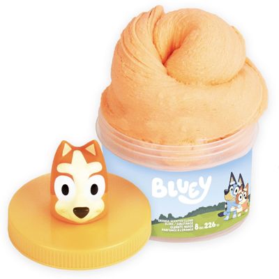 Bingo Premium Cloud Slime - Orange-Scented Fluffy Pre-Made Slime with Mix-Ins, Bluey Party Favors for Kids 8-12, Girls 8-10, Toddler Travel Toys
