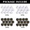 48 Pieces Shield MTG Dice Counters Ability Keywords Counter Dice Set D6 Creature Life Tokens for MTG, TCG, Magic Card Games Accessories view 2