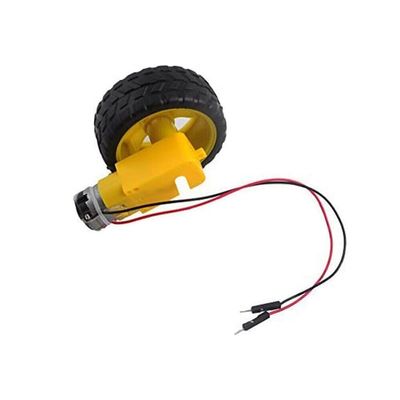 4 Sets DC Geared Gearbox Dual Shaft TT r Plastic Tire Tyres Chassis DC 3-6V