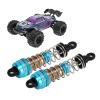 2 Pcs 76mm RC Car Hydraulic Shock Absorber Aluminium Alloy Oil Shock Damper for SCY 16101 16102 16103 16201 1/16 RC Car (Blue view 3