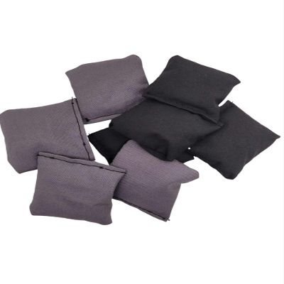 2 inch mini Bean Bag toss Black and Grey Cornhole Replacement Bags All Weather