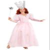 Fun Costumes Kid's Wizard of Oz Glinda the Good Witch Cosplay Dress Costume - Girl's Wizard of Oz Glinda Costume & Tiara Large view 2