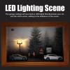 cxiiuui Forest Diorama 1/64 Scale Diecast Wooden Acrylic Display Case Forest Scene Wall Mount Model Cars Showcase for Toy Cars Dolls Storage view 4