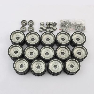 RC Tank Metal Upgrade Repair and Modification Parts Metal Caterpillar, Drive Wheels, etc. Suitable for Henglong 1/16 US Army M1A2 Abrams Main Battle Tank3918-1 (Metal Load Wheel Set)