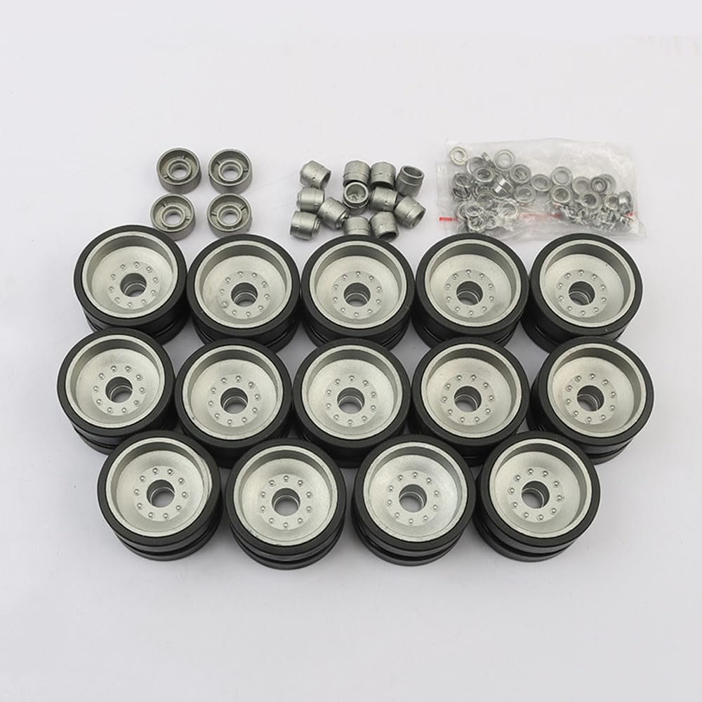 RC Tank Metal Upgrade Repair and Modification Parts Metal Caterpillar, Drive Wheels, etc. Suitable for Henglong 1/16 US Army M1A2 Abrams Main Battle Tank3918-1 (Metal Load Wheel Set)