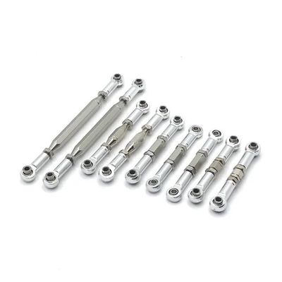 Made Available for WLtoys 12423 12427 12428 for Feiyue RC Car Accessories Metal Upgraded Adjustable Rod (Silver)